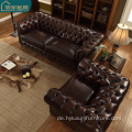 brauner lederner amerikanischer stuhl wohnzimmer chesterfield sofa